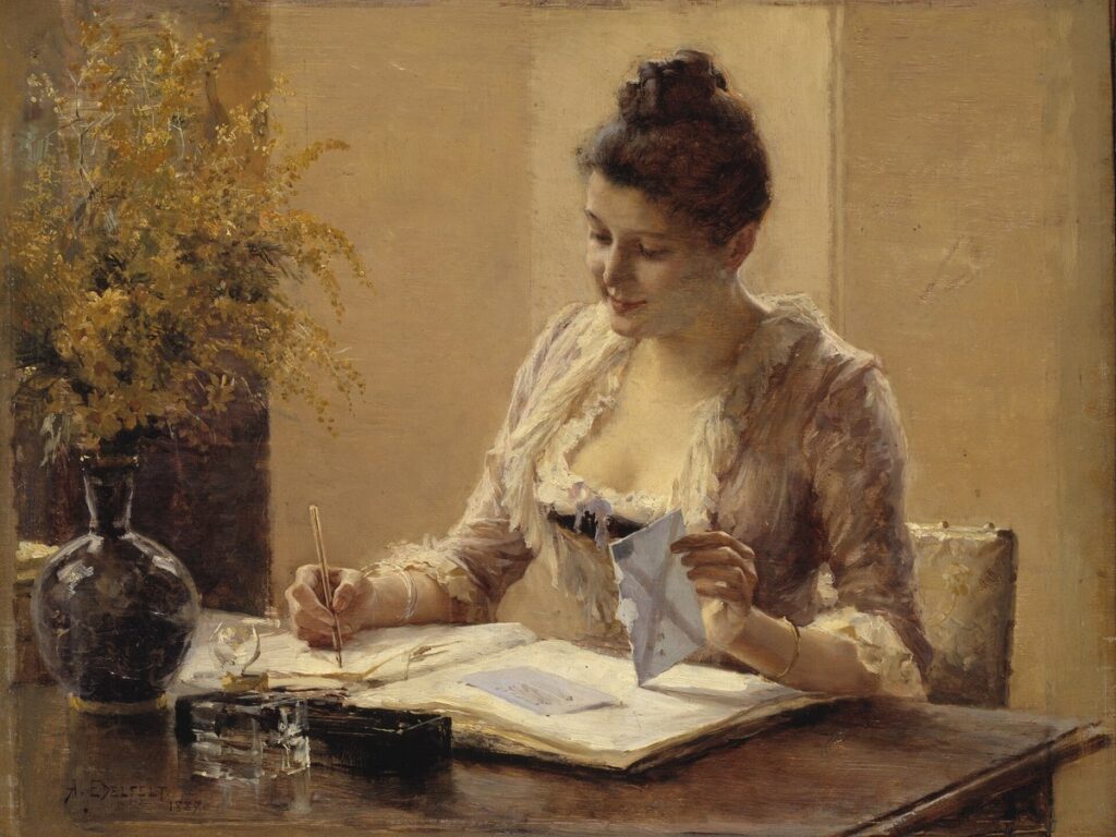 Lady Writing a Letter (Albert Edelfelt) - Nationalmuseum - 19713