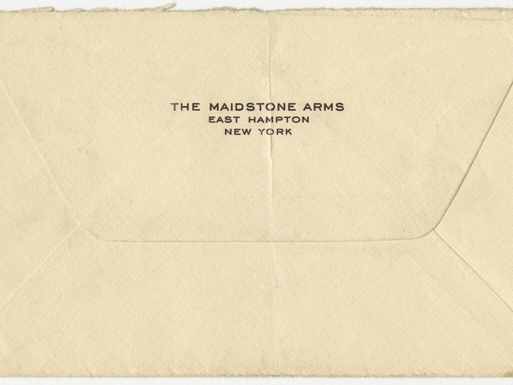 Letter signed Sara, East Hampton, to (Ernst Filsinger), New York City, April 18, 1926 - DPLA - 8ee83a607dba5d3