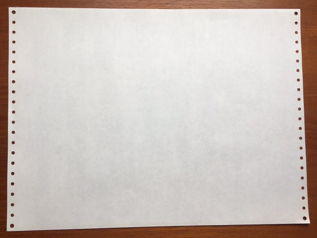 Continuous form paper (14p875 x 11)